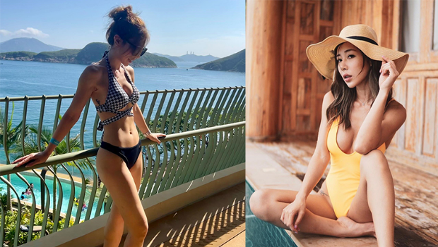 “TVB咪神”陈婉衡火辣三点式晒上围，比基尼1细节抢镜