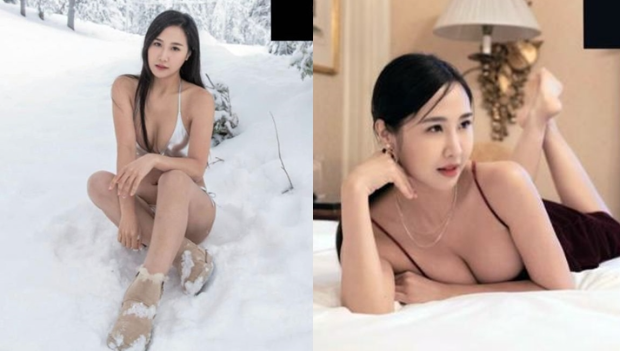 林宝玉推黑色暴乳写真月历，裸背行“股惑”，粉丝抢购一空