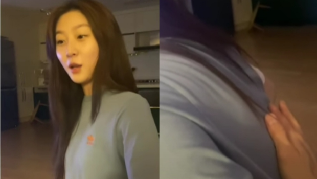 金秀贤“在家约会片”曝光！手放在金赛纶腰窝来回抚摸