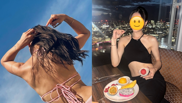 前落选港姐火辣比基尼出“股惑”，晒S型曲线开启躺平模式