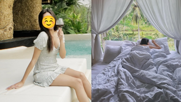 TVB小花巴厘岛穿比基尼大晒美背，钓出“鸭王”关注