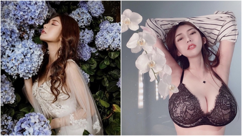 台湾超火辣人妻，谢薇安晒超凶事业线，自爆怀孕涨成i级