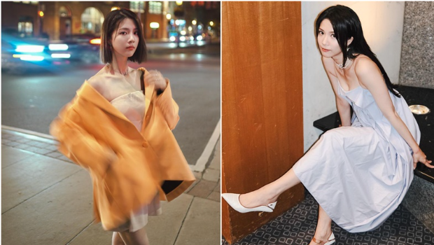 港姐陈晓华突晒深V大露背靓相，网民竟赞“配角”更可爱
