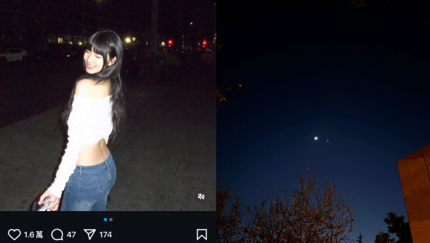 小S大女儿Elly没见大S最后一面，晒夜空照，13字吐露思念