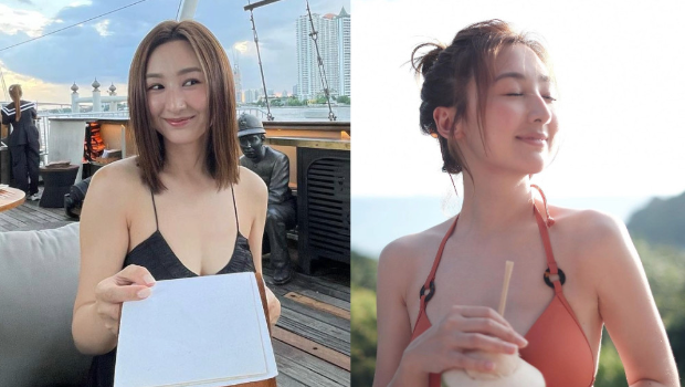 高海宁大晒性感三点式泳装，身材劲爆，火辣十足