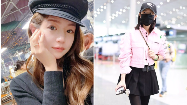 才同框26岁小鲜肉拍片，陈妍希“跛脚”现身机场憔悴画面曝光