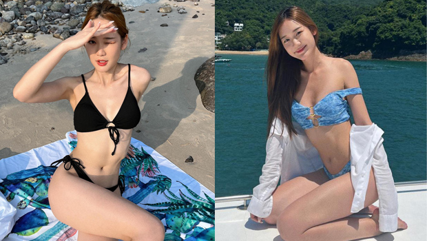 J2女神叶靖仪Fit到爆，大晒黑色比基尼靓照，网民爆Like