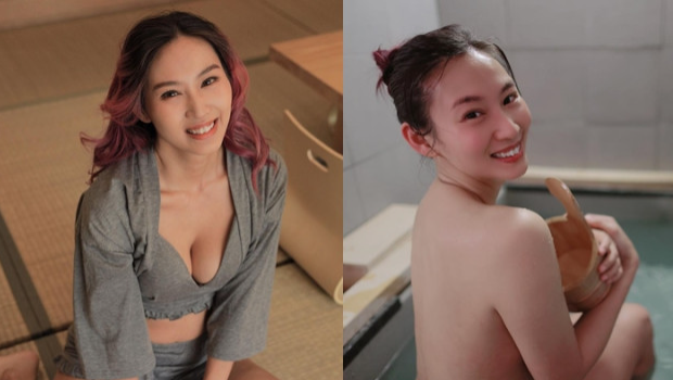 庄韵澄“漏出”32F泳照主动湿身劲陶醉，火辣身材性感喷血