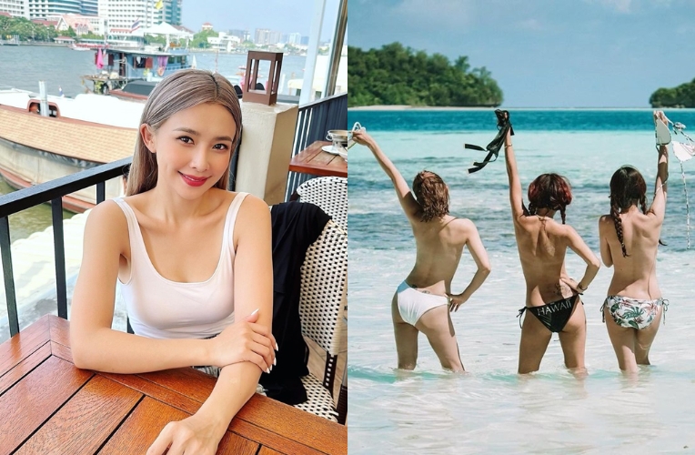 吴婉君揪3美女海边脱下比基尼，娇喊“最大尺度”辣翻网友