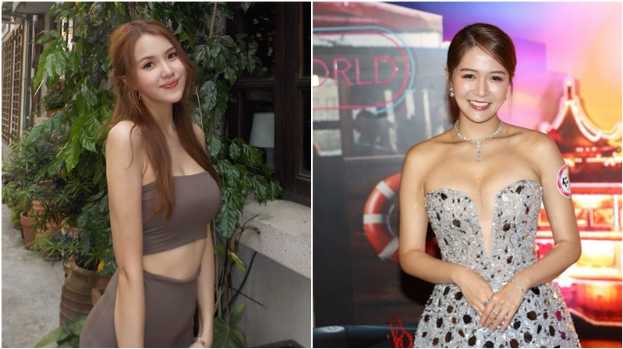 东张女神邓凯文半裸中门大开晒汹涌上围，曾为肥妹靠极端方法减磅