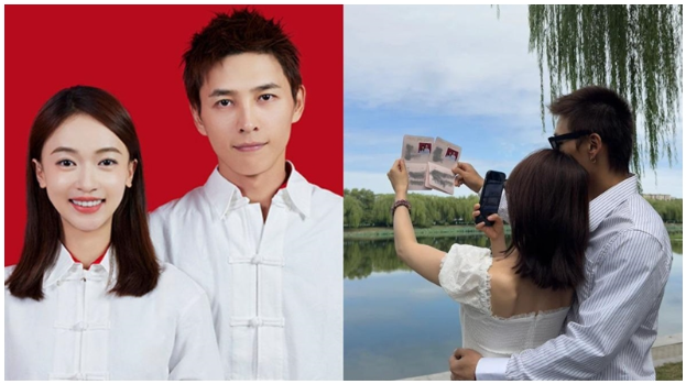 吴谨言被爆奉子成婚？肚凸凸飘孕味相网络疯传，老公洪尧有出轨前科被指是渣男