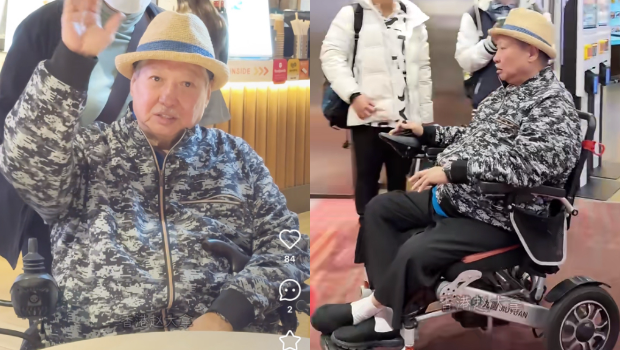 野生洪金宝“坐轮椅看电影”画面疯传！73岁身体泄回春迹象