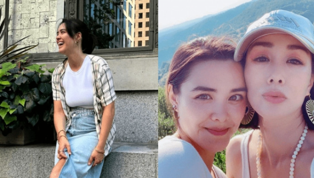 钟丽缇大女张敏钧与大象共浴，游泰大解放三点式尽晒丰满上围