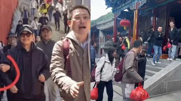 网传“李连杰现踪五台山”是1年前影片，网友揪疑点：一模一样