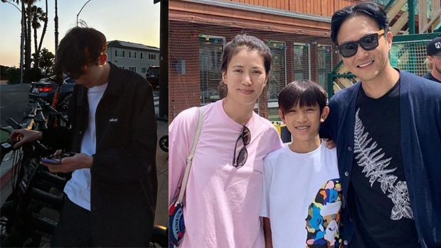 袁咏仪16岁儿子魔童晒照，颜值超高，长发女友疑似曝光