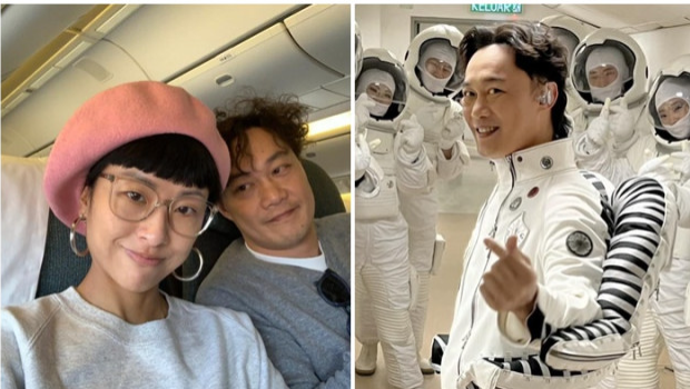 陈奕迅与女子街边吃饭后老婆连环放闪，徐濠萦露胜利微笑获赞