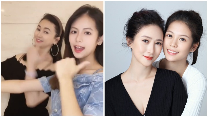 54岁翁虹近况曝光，现身路边小店买零食，女儿身材高挑惹眼