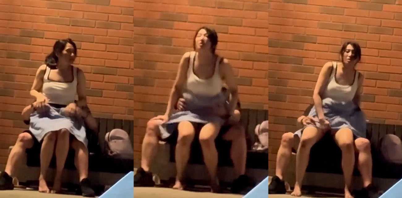 湾湾上演活春宫 激情爱抚之后女上男下当众嘿咻