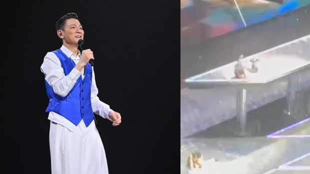 刘德华香港演唱会上险生意外？疑出现跌倒场面，歌迷疯狂大叫
