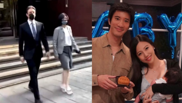 王力宏李靓蕾离婚逾一年首同场，台北法庭开战两小时残样现身