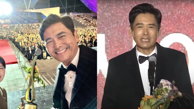 周润发现身商场惹哄动！遭大批粉丝包围，一动作显大将之风