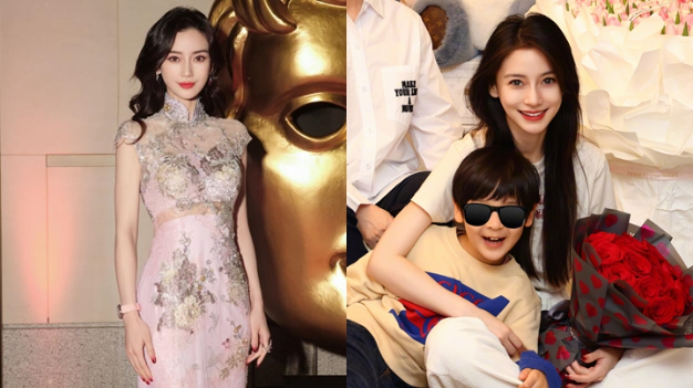 Angelababy回港照顾孩子！7岁儿子快要高到妈妈肩位