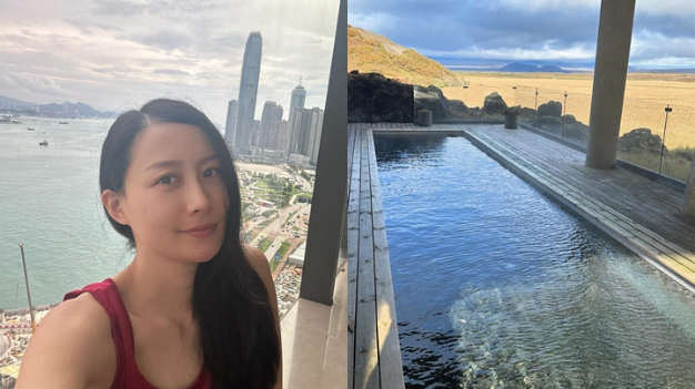 陈法拉游冰岛看极光，疑没穿衣浸温泉惹人遐想
