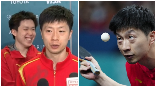 巴黎奥运丨马龙参赛做“奶爸”被封国乒发言人，帮樊振东保管一物