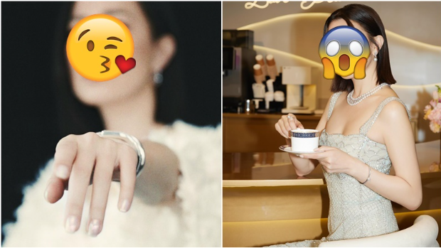 视后佘诗曼机场被“求婚”？无名指套上戒指露幸福甜笑