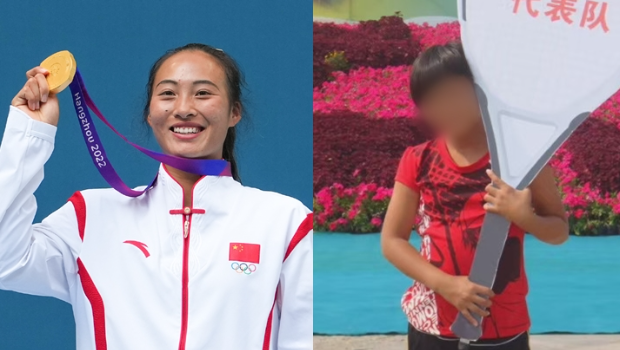 巴黎奥运丨郑钦文童年照曝光，从小美人胚子，网民留意一特征