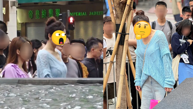 TVB爆红花旦现身街头眉头深锁！引大批旅客围观