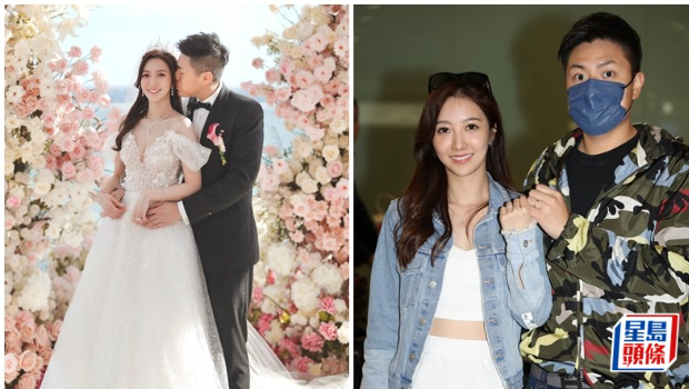 ​何依婷完婚后返港，老公见传媒紧张冒汗，不习惯被叫林太：感觉好老