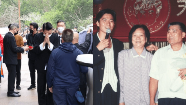 刘德华父亲出殡 | 刘德华双眼泛红与妻女乘车离开，胞姊弟尾随跨火盆柚子叶水洗手