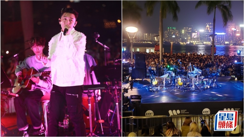 张天赋演唱会逾8000粉丝逼爆海傍，狂飙高音超水平演出