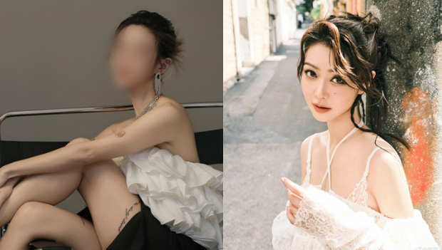 性感DJ女神乐宜露肩新照撞脸薛凯琪，网民称看身材分辨二人
