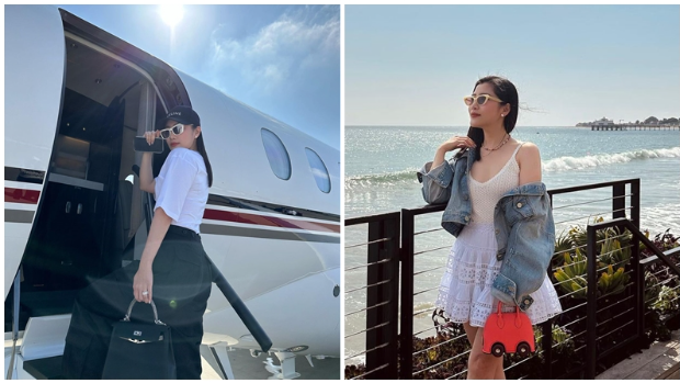 ​刘德华妻表妹陈雪铃坐私人飞机追星，豪华机舱配外卖平民美食